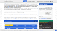 Desktop Screenshot of free-bet-calculator.co.uk